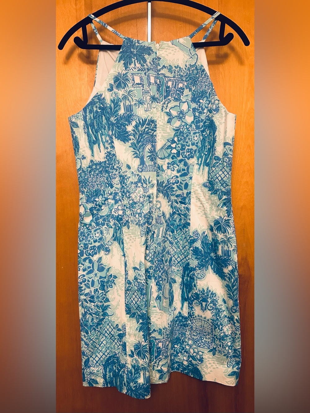 NWT Lilly Pulitzer Pearl Stretch Shift Dress in Toile Me About It - size 8 - Picture 9 of 9